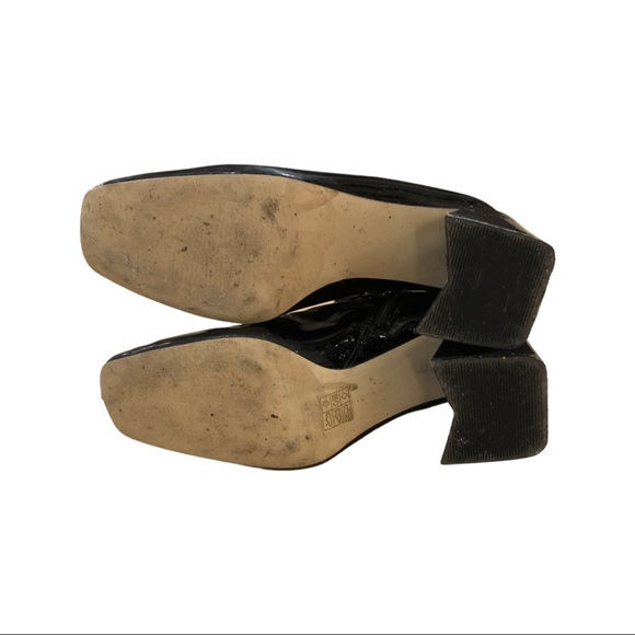 BOOHOO Black Patent Heeled Boots (fits like an 8) - Picture 5 of 6